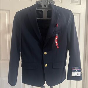 Brand New Chaps Boys Navy Two-Button Blazer